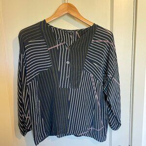 Soeur 'Flavie' Silk Striped Blouse LIKE NEW sz34